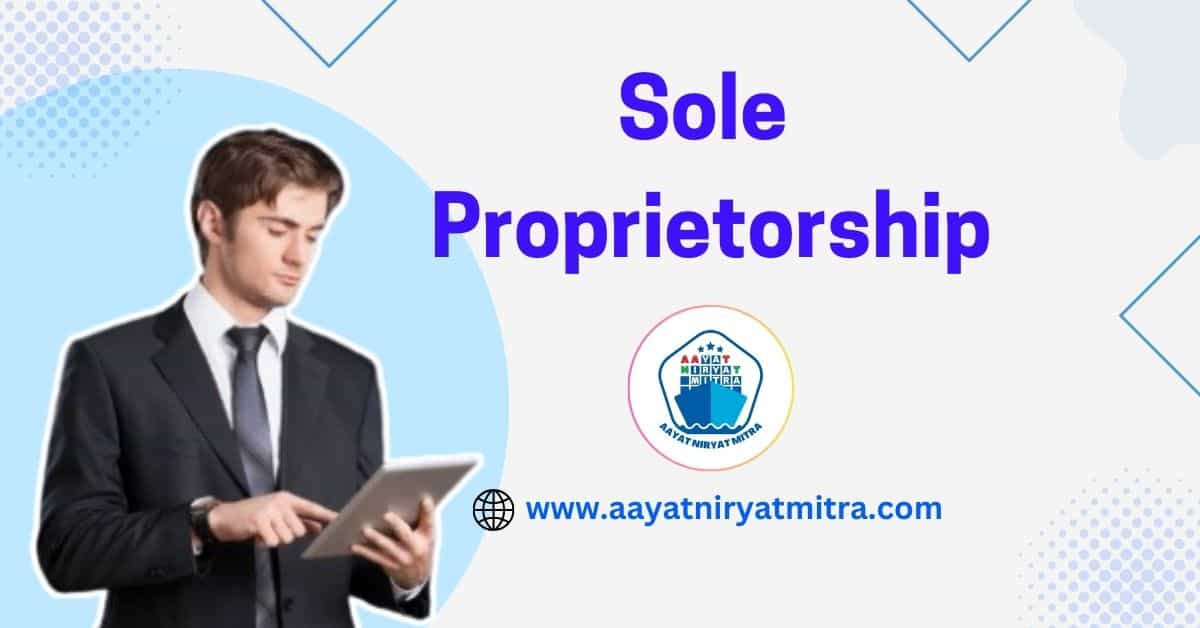 Sole Proprietorship Meaning